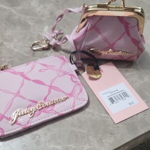 Juicy Couture Pink Clutch and Wristlet Set